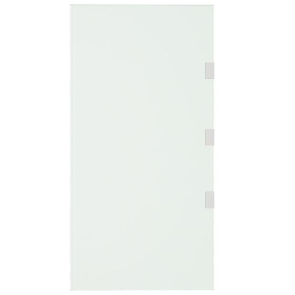 vidaXL Panneaux lat&eacute;raux auvent de porte 2pcs Transparent Verre tremp&eacute;