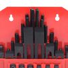 vidaXL Ensemble de serrage 58 pcs Acier Rainure en T M10