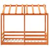 vidaXL Lit pour enfants sans matelas cire marron 80x160 cm pin massif