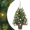 vidaXL Sapin de No&euml;l artificiel avec 150 LED Vert 75 cm PE et PVC