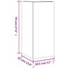vidaXL Meubles TV muraux avec lumi&egrave;res LED 2 pcs blanc 30,5x35x70 cm