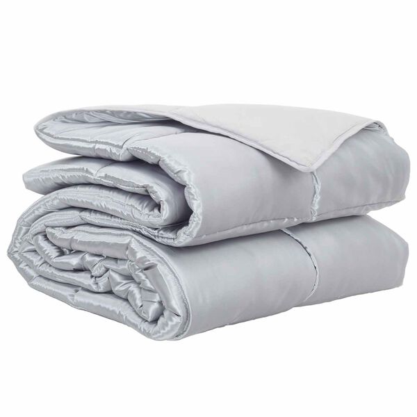 vidaXL Duvet complet toute l'ann&eacute;e Argent&eacute; 200 x 240 cm