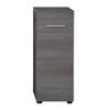 Trendteam Armoire de rangement de sol Runner argent&eacute; fum&eacute;