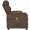 vidaXL Fauteuil de massage Marron Tissu