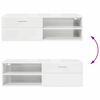 vidaXL Cabinet en Bois avec tiroir Blanc brillant 100,5 x 39 x 30 cm
