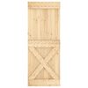 vidaXL Porte NARVIK Naturel 80 x 210 cm Bois de pin massif