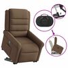 vidaXL Fauteuil inclinable Marron Tissu