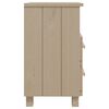 vidaXL Table de chevet HAMAR Marron miel 40x35x62cm Bois de pin massif