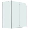 vidaXL Cabine de douche pliante ESG 120x68x130 cm