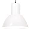 vidaXL Lampe suspendue 25 W Blanc Rond 28,5 cm E27