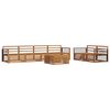 vidaXL Ensemble de canap&eacute;s d'ext&eacute;rieur 7 pc Naturel