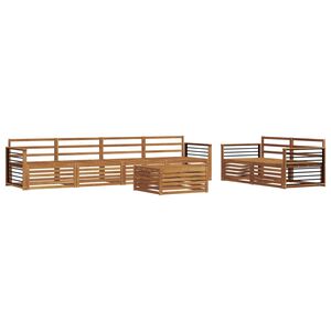 vidaXL Ensemble de canap&eacute;s d'ext&eacute;rieur 7 pc Naturel