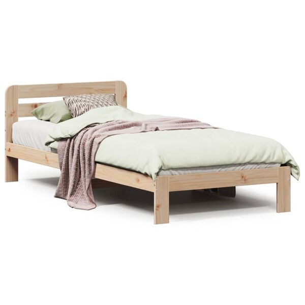 vidaXL Cadre de lit sans matelas 90x200 cm bois de pin massif