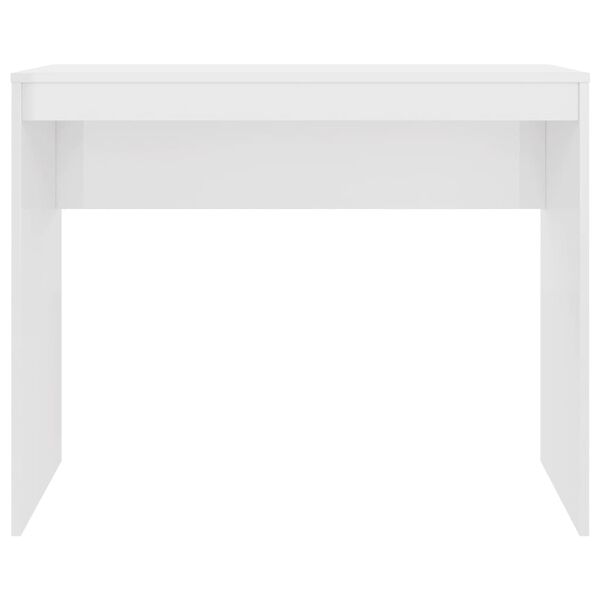 vidaXL Bureau Blanc brillant 90x40x72 cm Bois d'ingénierie