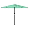 vidaXL Parasol de jardin avec m&acirc;t en acier vert 388x388x248 cm