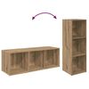 vidaXL Ensemble meuble TV 4 pcs Ch&ecirc;ne artisanal 37 x 35 x 107,5 cm
