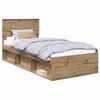 vidaXL Cadre de lit Ch&ecirc;ne artisan 90 x 200 cm Bois d'ing&eacute;nierie