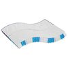 vidaXL Matelas &agrave; ressorts ensach&eacute;s duret&eacute; moyenne 200x200 cm