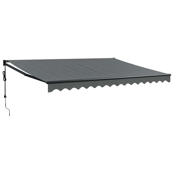 vidaXL Auvent r&eacute;tractable automatique anthracite 4,5x3 m