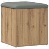 vidaXL Banc de rangement chêne artisanal 42x42x45 cm bois d'ingénierie