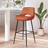 vidaXL Tabouret de bar Marron clair Similicuir
