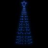 vidaXL Sapin de No&euml;l &agrave; LED avec piquets 220 LED bleu 180 cm