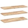vidaXL &Eacute;tag&egrave;res flottantes 3 pcs 80x30x2 cm acacia massif non trait&eacute;