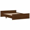 vidaXL Cadre de lit sans matelas chêne marron 140x200 cm