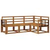 vidaXL Ensemble de canap&eacute;s d'ext&eacute;rieur 4 pc Naturel