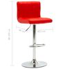 vidaXL Tabourets de bar lot de 2 rouge similicuir