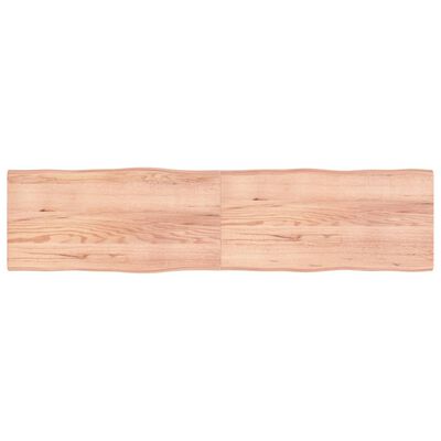 vidaXL Dessus de table bois massif traité bordure assortie