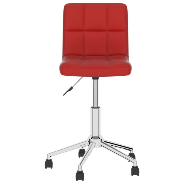 vidaXL Chaises pivotantes &agrave; manger lot de 6 bordeaux similicuir