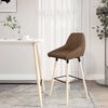 vidaXL Tabouret de bar Taupe Tissu