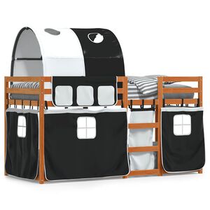 vidaXL Lit superpos&eacute; sans matelas 90x190 cm bois de pin massif