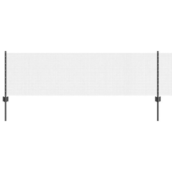 vidaXL Cl&ocirc;ture avec poteau Gris 0,6 x 50 m Acier et PVC