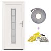 vidaXL Porte Frontale Blanc 88 x 200 cm PVC