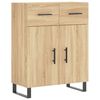 vidaXL Buffet haut Ch&ecirc;ne sonoma 69,5x34x180 cm Bois d'ing&eacute;nierie