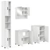 vidaXL Ensemble de mobilier de salle de bain 4 pcs Blanc brillant
