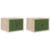 vidaXL Cabinet de chevet mural GELEEN 2 pc Ch&ecirc;ne Sonoma