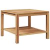 vidaXL Table basse Marron 60 x 60 x 45 cm Bois de teck massif
