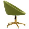 vidaXL Chaise de salle &agrave; manger Vert clair Velours
