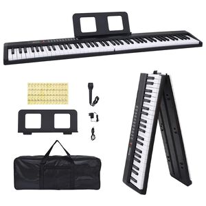 vidaXL Clavier de piano &eacute;lectrique 88 touches avec pupitre pliable