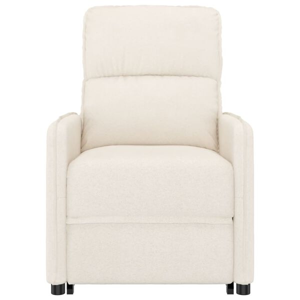 vidaXL Fauteuil Beige Tissu microfibre