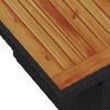 vidaXL Ensemble de canap&eacute; de jardin 6 pcs Noir polyrotin