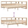 vidaXL Lit bibliothèque sans matelas 180x200 cm bois massif de pin
