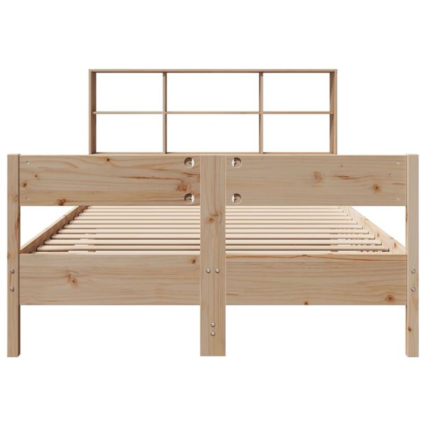 vidaXL Lit biblioth&egrave;que sans matelas 160x200 cm bois massif de pin