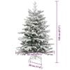 vidaXL Sapin de Noël Artificiel à Branches Articulées Blanc 120 cm