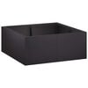 vidaXL Mur de sout&egrave;nement 4 pc 100 x 100 x 30 cm Acier Noir