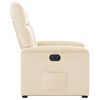 vidaXL Fauteuil inclinable &eacute;lectrique beige tissu microfibre