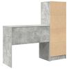 vidaXL Bureau avec tiroir 2 pcs Gris b&eacute;ton